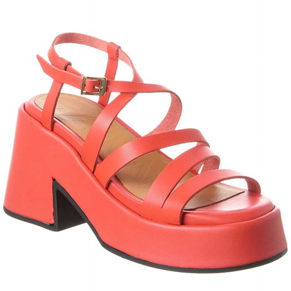 Ganni platform sandals 🧡